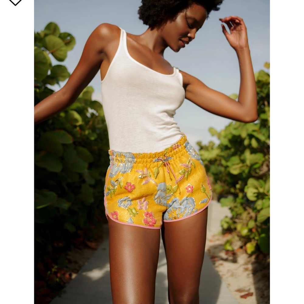 Arianne Elmy Good Luck brocade shorts